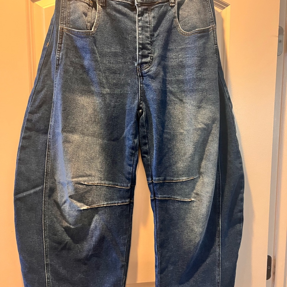 Blue Velvet barrel Jeans